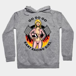 go kart racing girl Hoodie